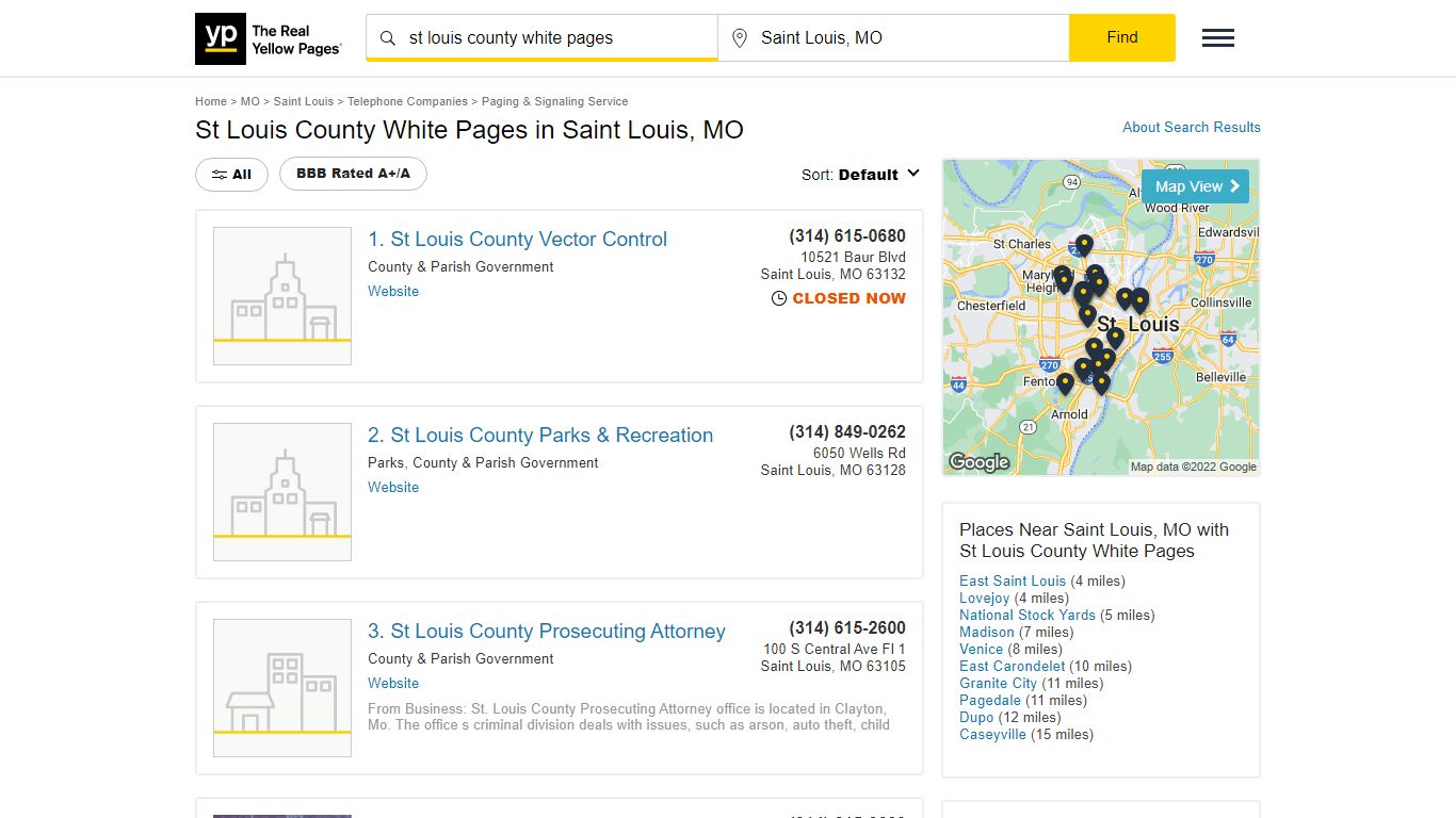 St Louis County White Pages in Saint Louis, MO - Yellow Pages